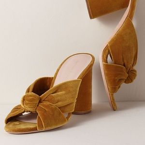 Loeffler Randall Coco Heels Dark Yellow Size 6